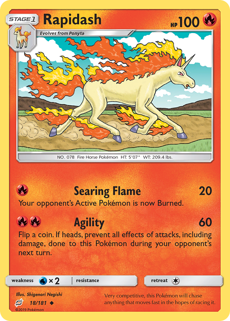 Rapidash (18/181) [Sun & Moon: Team Up] | Exor Games Summserside