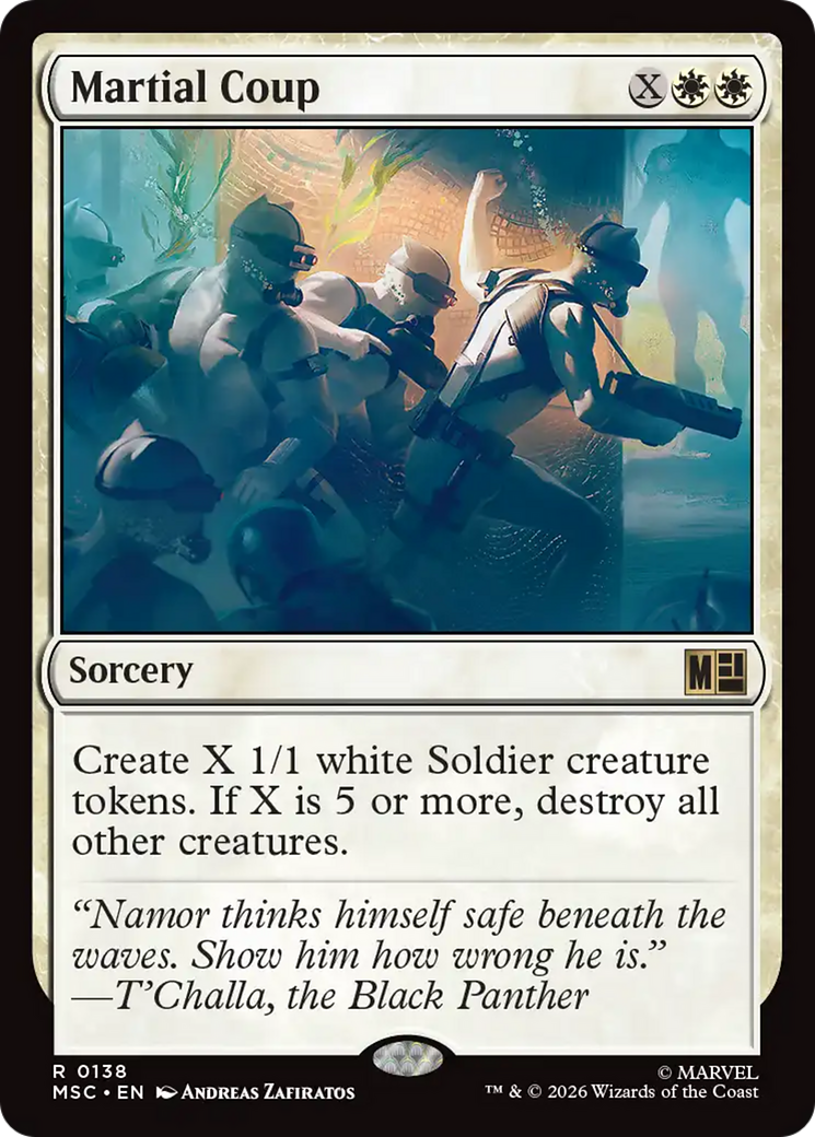Martial Coup (Surge Foil) [Marvel Super Heroes Commander] | Exor Games Summserside