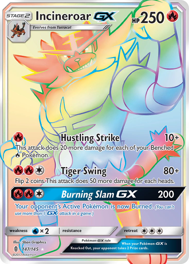 Incineroar GX (147/145) [Sun & Moon: Guardians Rising] | Exor Games Summserside