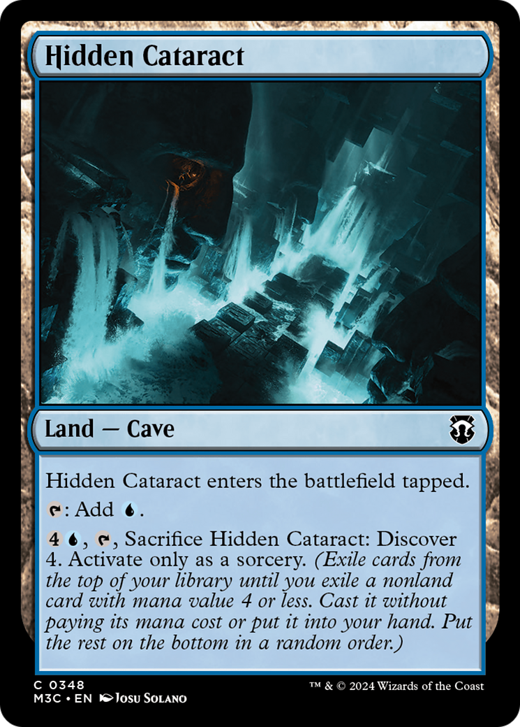 Hidden Cataract (Ripple Foil) [Modern Horizons 3 Commander] | Exor Games Summserside