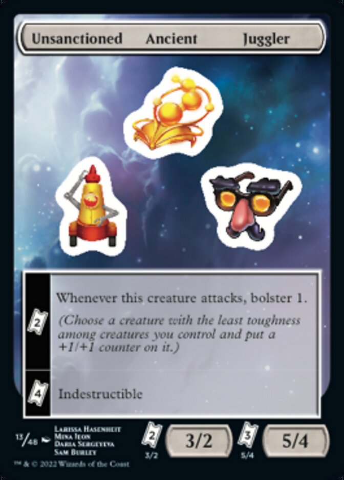 Unsanctioned Ancient Juggler [Unfinity Stickers] | Exor Games Summserside