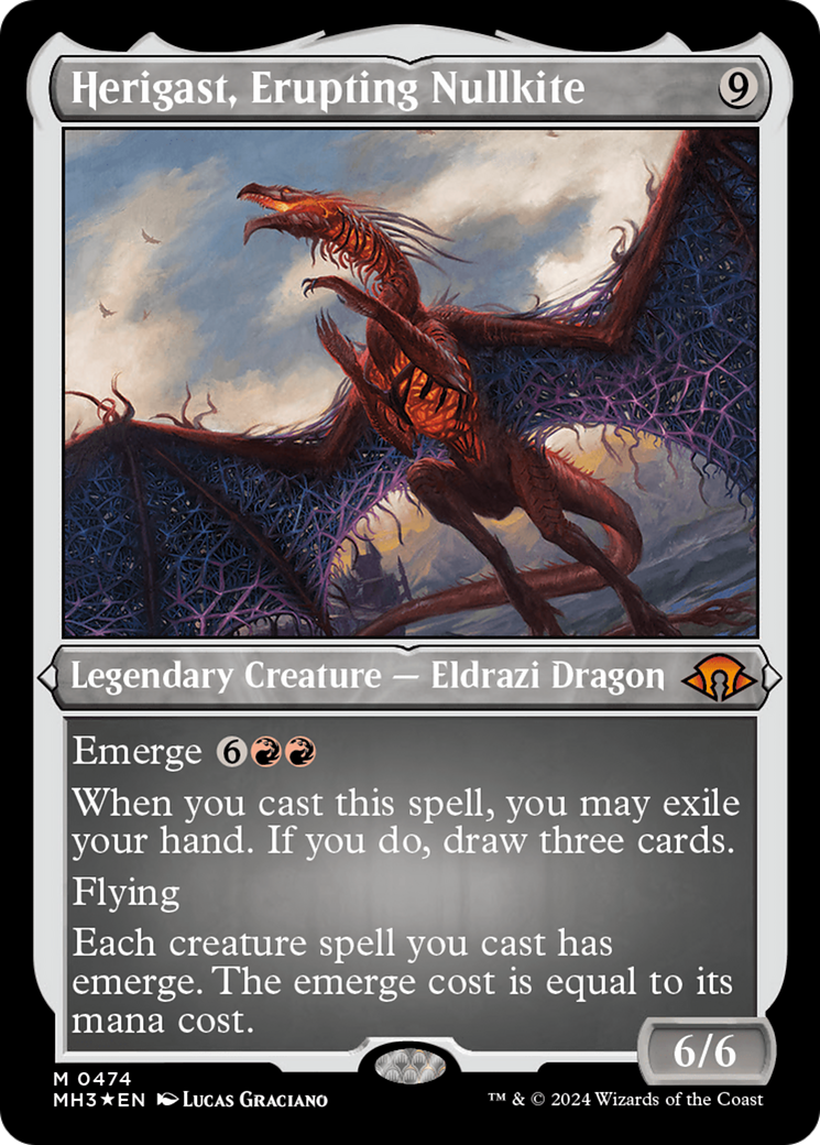 Herigast, Erupting Nullkite (Foil Etched) [Modern Horizons 3] | Exor Games Summserside