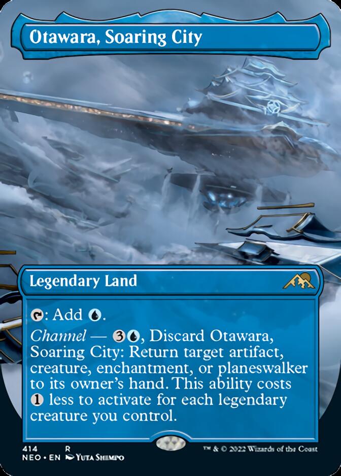 Otawara, Soaring City (Borderless Alternate Art) [Kamigawa: Neon Dynasty] | Exor Games Summserside