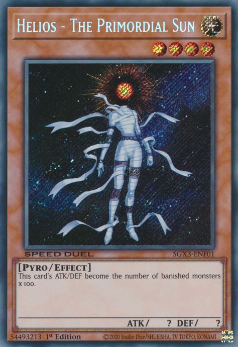 Helios - The Primordial Sun [SGX3-ENF01] Secret Rare | Exor Games Summserside