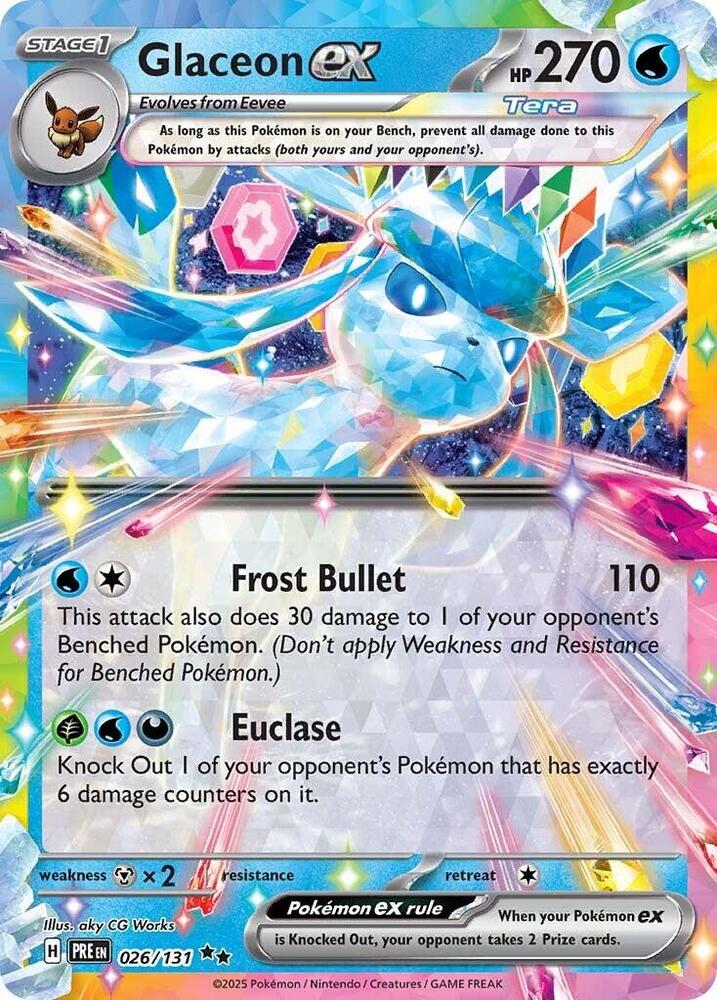 Glaceon ex (026/131) [Scarlet & Violet: Prismatic Evolutions] | Exor Games Summserside