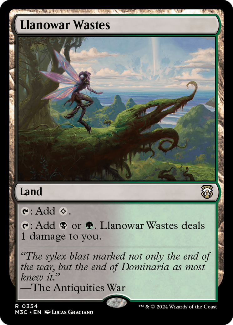 Llanowar Wastes (Ripple Foil) [Modern Horizons 3 Commander] | Exor Games Summserside