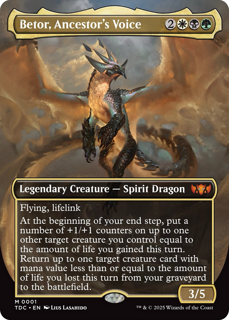 Betor, Ancestor's Voice (Borderless) [Tarkir: Dragonstorm Commander] | Exor Games Summserside