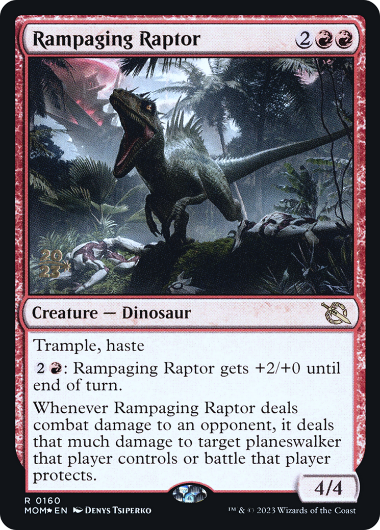 Rampaging Raptor [March of the Machine Prerelease Promos] | Exor Games Summserside