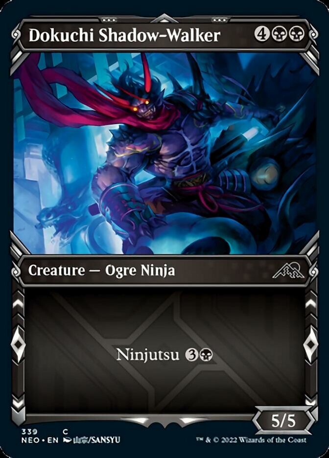 Dokuchi Shadow-Walker (Showcase Ninja) [Kamigawa: Neon Dynasty] | Exor Games Summserside