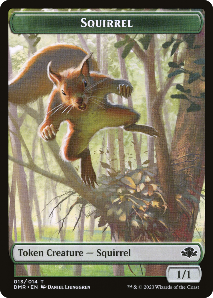 Squirrel Token [Dominaria Remastered Tokens] | Exor Games Summserside