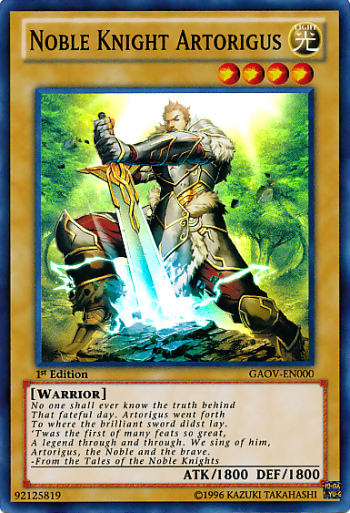 Noble Knight Artorigus [GAOV-EN000] Super Rare | Exor Games Summserside
