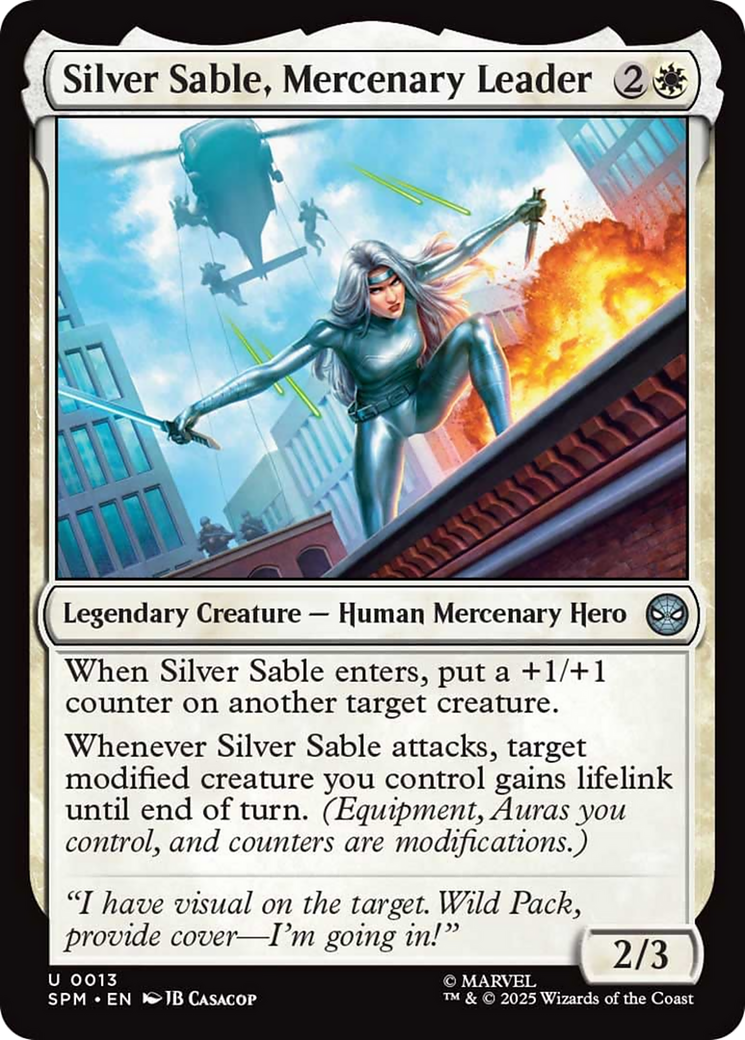 Silver Sable, Mercenary Leader [Marvel's Spider-Man] | Exor Games Summserside