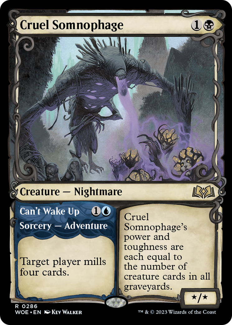 Cruel Somnophage // Can't Wake Up (Showcase) [Wilds of Eldraine] | Exor Games Summserside