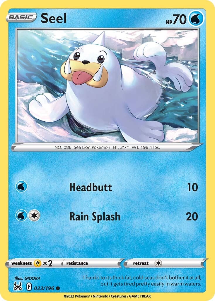 Seel (033/196) [Sword & Shield: Lost Origin] | Exor Games Summserside