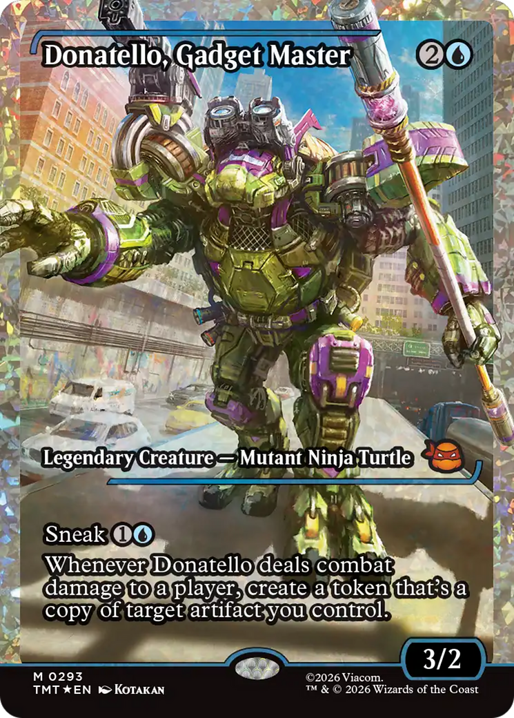 Donatello, Gadget Master (Showcase) (Fracture Foil) [Teenage Mutant Ninja Turtles] | Exor Games Summserside