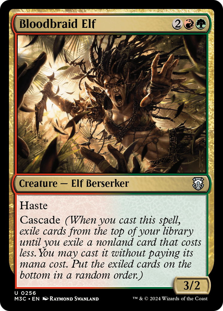 Bloodbraid Elf (Ripple Foil) [Modern Horizons 3 Commander] | Exor Games Summserside