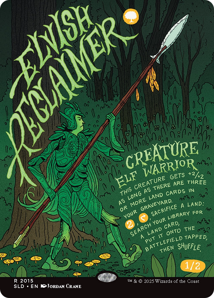 Elvish Reclaimer (Rainbow Foil) [Secret Lair Drop Series] | Exor Games Summserside