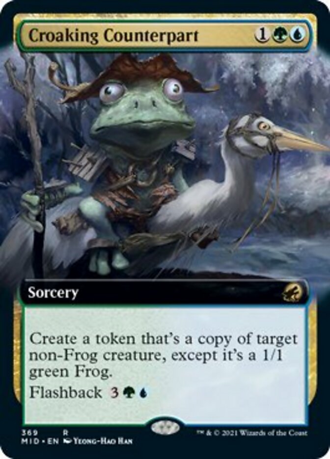 Croaking Counterpart (Extended Art) [Innistrad: Midnight Hunt] | Exor Games Summserside