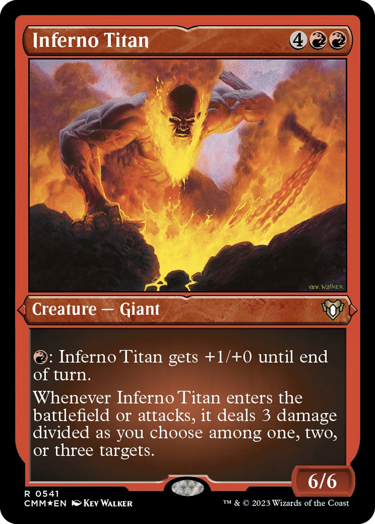 Inferno Titan (Foil Etched) [Commander Masters] | Exor Games Summserside