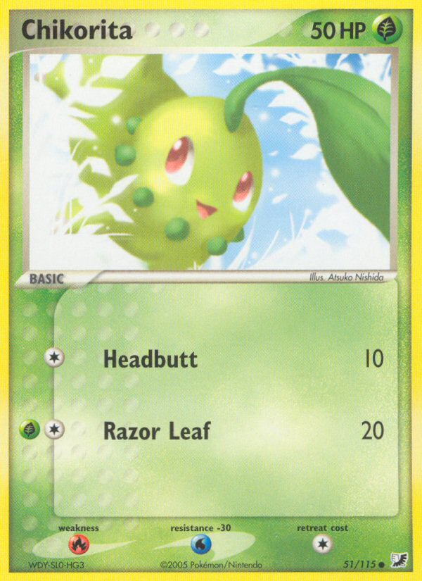 Chikorita (51/115) [EX: Unseen Forces] | Exor Games Summserside