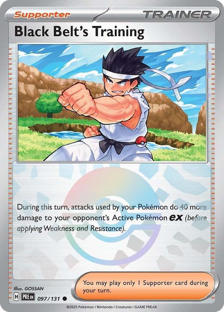 Black Belt's Training (097/131) (Poke Ball Pattern) [Scarlet & Violet: Prismatic Evolutions] | Exor Games Summserside