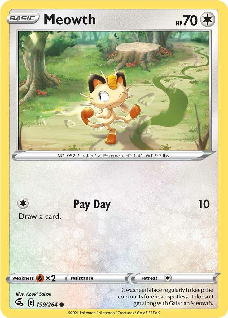 Meowth (199/264) [Sword & Shield: Fusion Strike] | Exor Games Summserside