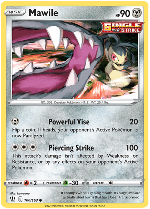 Mawile (100/163) [Sword & Shield: Battle Styles] | Exor Games Summserside