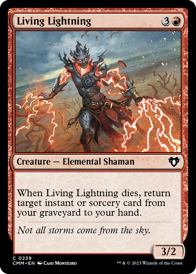 Living Lightning [Commander Masters] | Exor Games Summserside