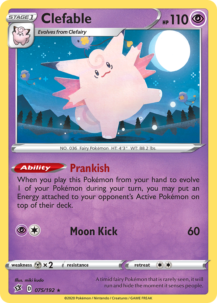 Clefable (075/192) [Sword & Shield: Rebel Clash] | Exor Games Summserside