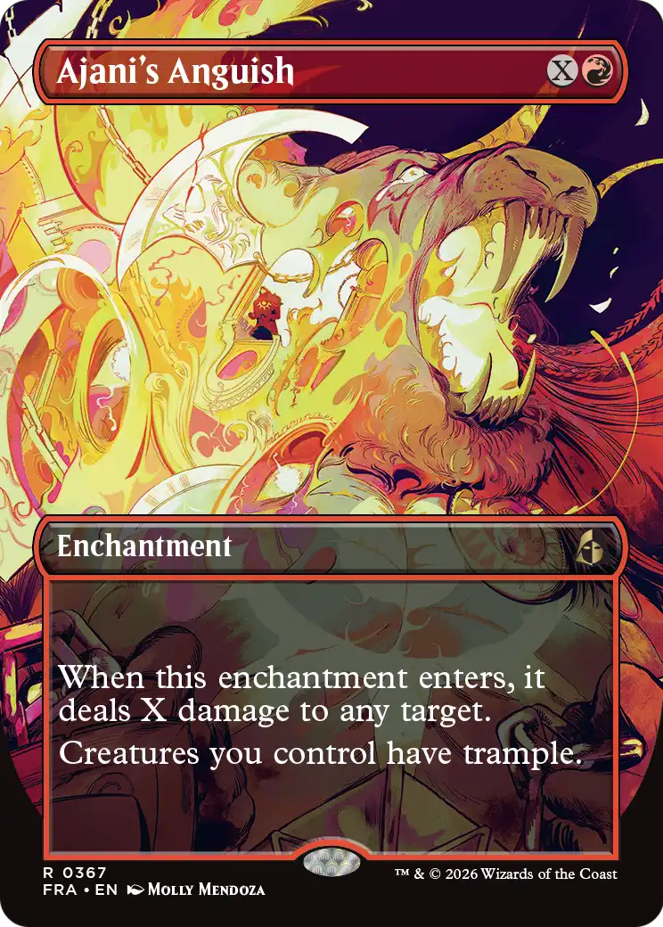 Ajani's Anguish (Borderless) [Reality Fracture] | Exor Games Summserside