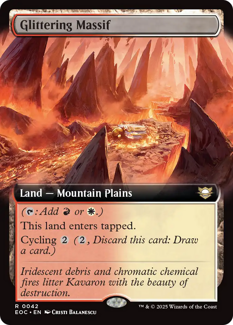 Glittering Massif (Extended Art) [Edge of Eternities Commander] | Exor Games Summserside