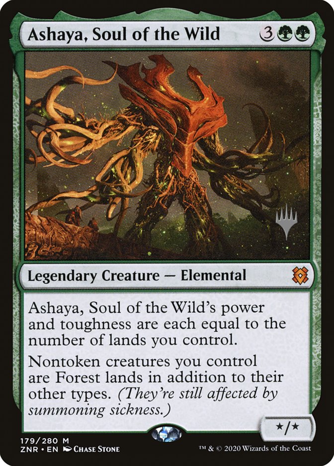 Ashaya, Soul of the Wild (Promo Pack) [Zendikar Rising Promos] | Exor Games Summserside