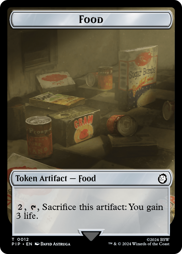 Food (0012) // Copy Double-Sided Token [Fallout Tokens] | Exor Games Summserside