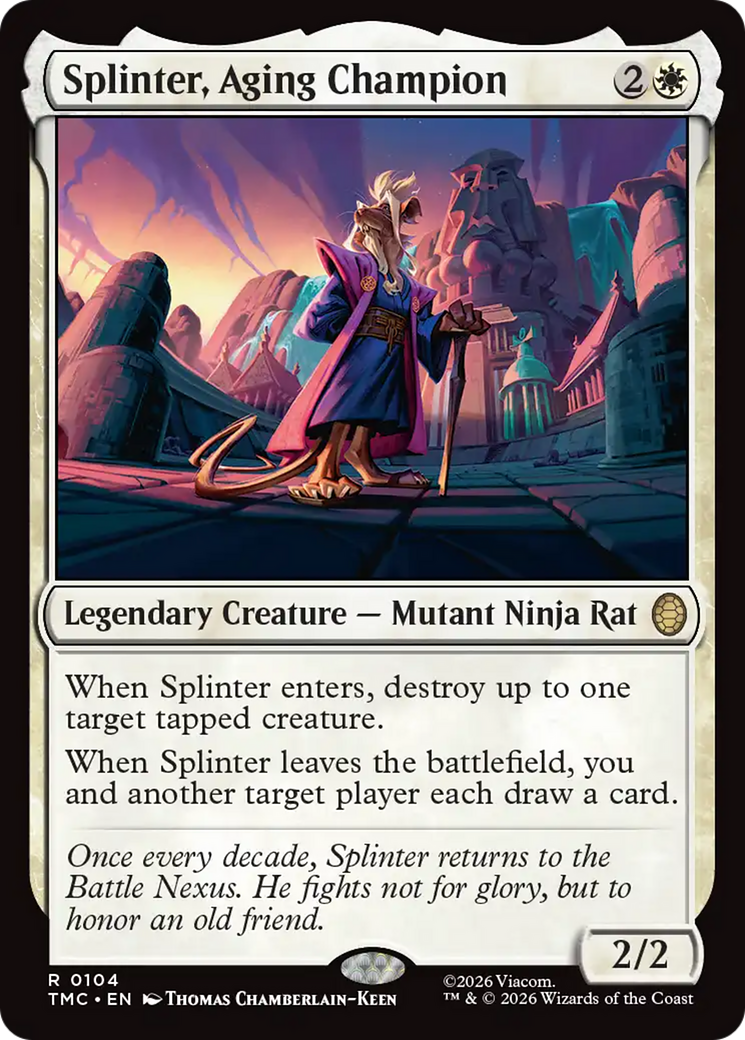 Splinter, Aging Champion [Teenage Mutant Ninja Turtles Commander] | Exor Games Summserside