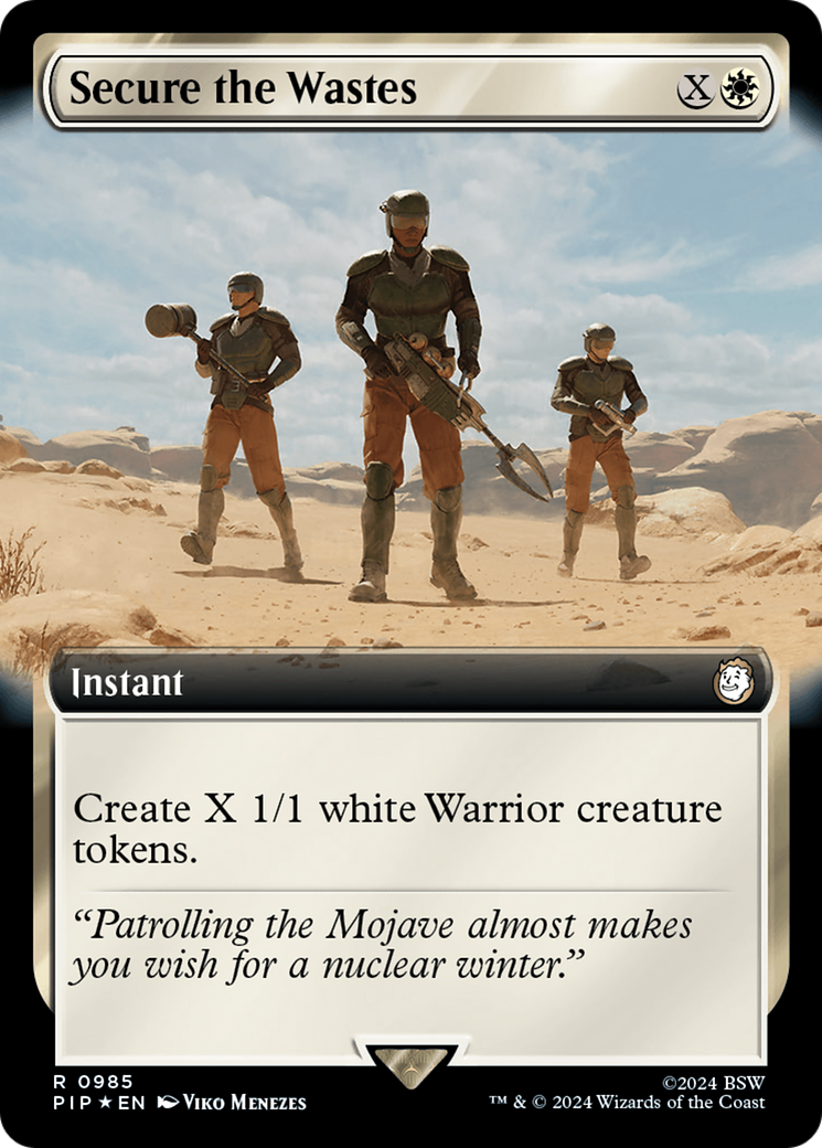 Secure the Wastes (Extended Art) (Surge Foil) [Fallout] | Exor Games Summserside