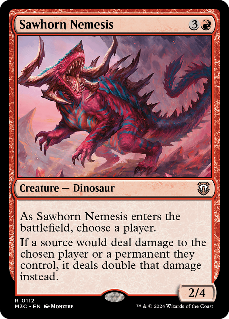 Sawhorn Nemesis [Modern Horizons 3 Commander] | Exor Games Summserside