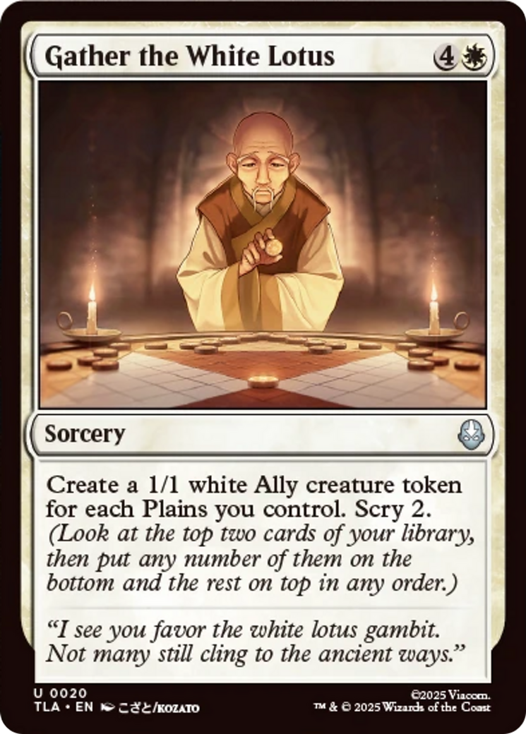 Gather the White Lotus [Avatar: The Last Airbender] | Exor Games Summserside
