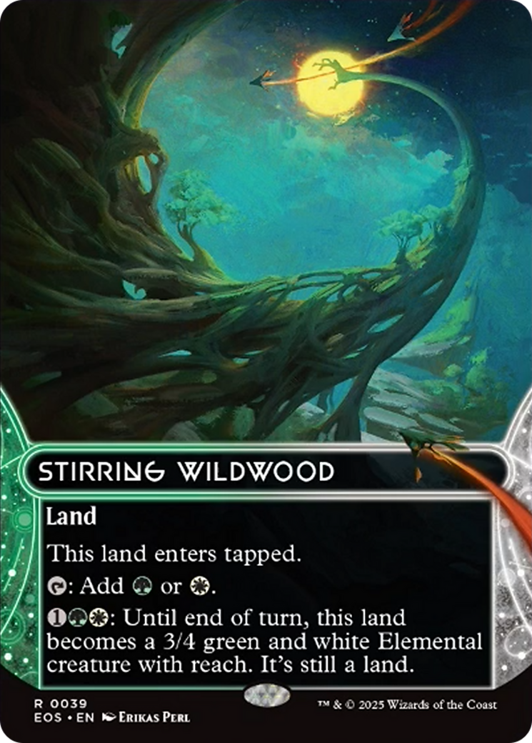 Stirring Wildwood (0039) (Borderless) [Edge of Eternities: Stellar Sights] | Exor Games Summserside