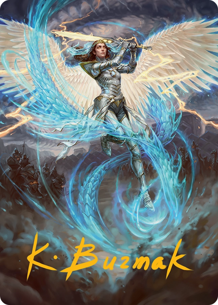 Elspeth, Storm Slayer Art Card (49/54) [Tarkir: Dragonstorm Art Series] | Exor Games Summserside