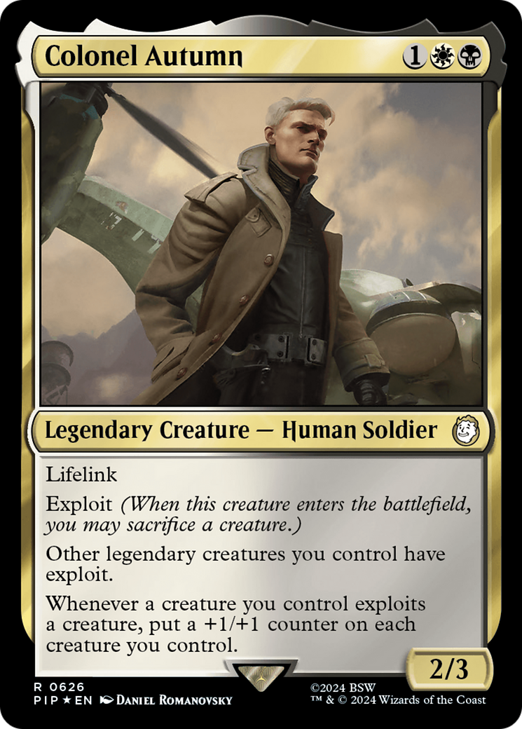 Colonel Autumn (Surge Foil) [Fallout] | Exor Games Summserside