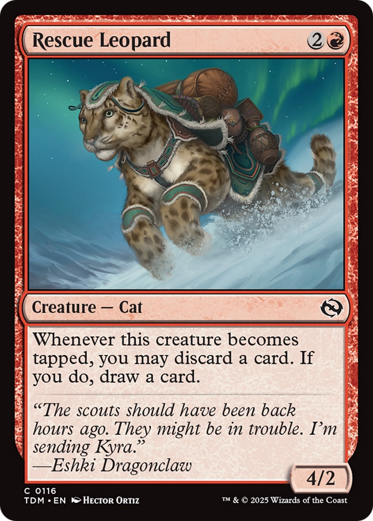 Rescue Leopard [Tarkir: Dragonstorm] | Exor Games Summserside