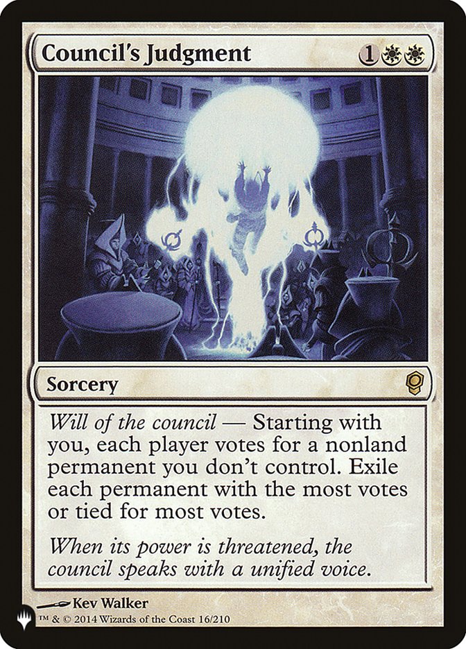 Council's Judgment [The List] | Exor Games Summserside