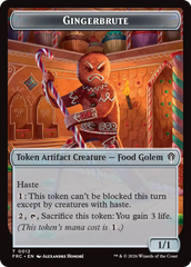 Gingerbrute // Myr Double-Sided Token [Reality Fracture Commander Tokens] | Exor Games Summserside