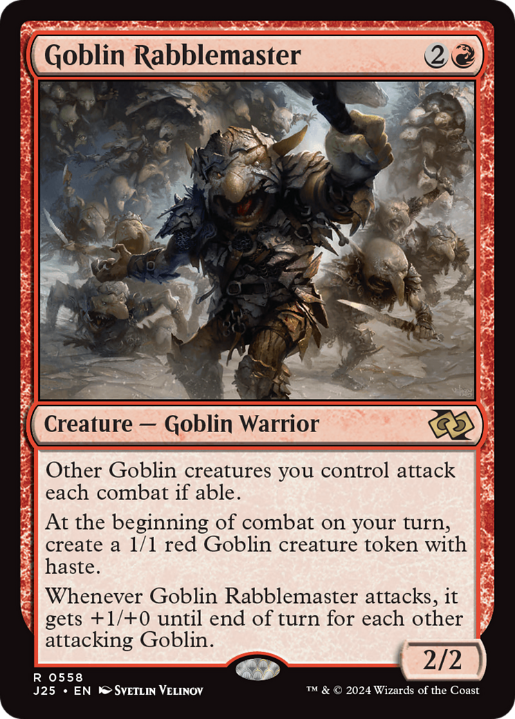 Goblin Rabblemaster [Foundations Jumpstart] | Exor Games Summserside