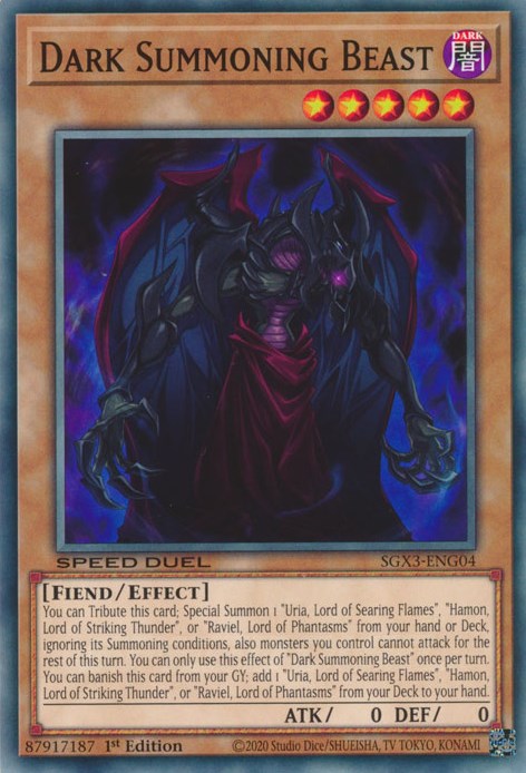 Dark Summoning Beast [SGX3-ENG04] Common | Exor Games Summserside