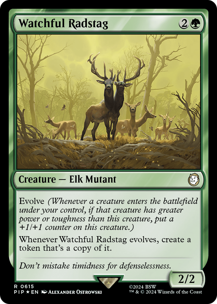 Watchful Radstag (Surge Foil) [Fallout] | Exor Games Summserside