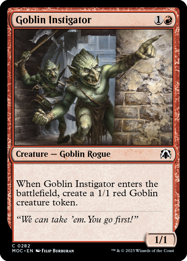 Goblin Instigator [March of the Machine Commander] | Exor Games Summserside