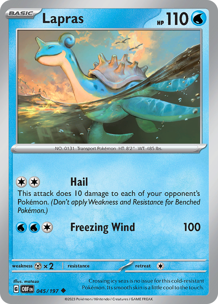 Lapras (045/197) [Scarlet & Violet: Obsidian Flames] | Exor Games Summserside