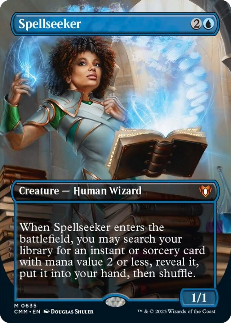 Spellseeker (Borderless Alternate Art) [Commander Masters] | Exor Games Summserside