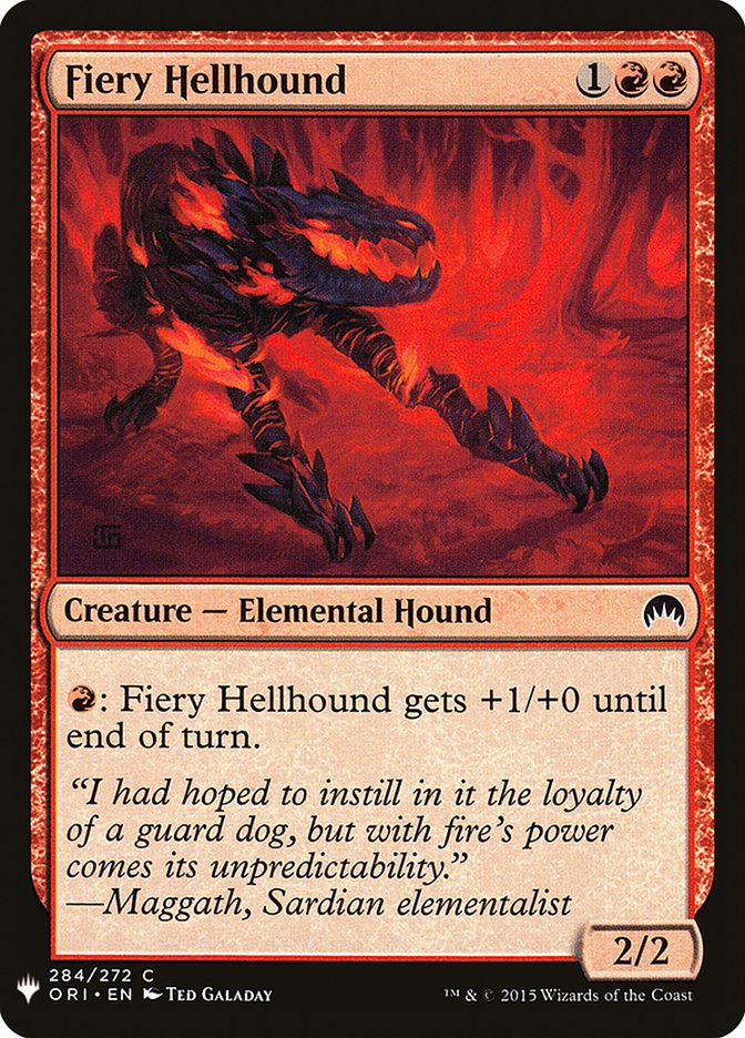 Fiery Hellhound [Mystery Booster] | Exor Games Summserside